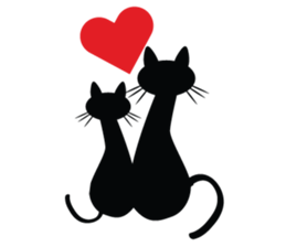 Moody person KURO-chan sticker #1284229