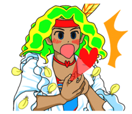 Dancing Happy talk Mysterious Yutaka sticker #1285940