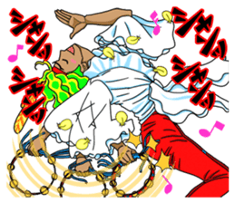 Dancing Happy talk Mysterious Yutaka sticker #1285947