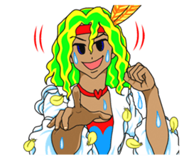 Dancing Happy talk Mysterious Yutaka sticker #1285952