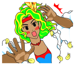 Dancing Happy talk Mysterious Yutaka sticker #1285955