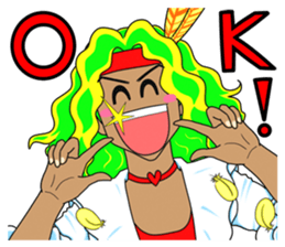 Dancing Happy talk Mysterious Yutaka sticker #1285960