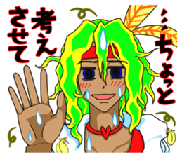 Dancing Happy talk Mysterious Yutaka sticker #1285961