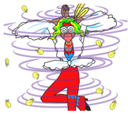 Dancing Happy talk Mysterious Yutaka sticker #1285969