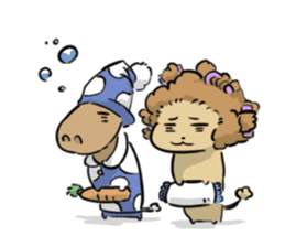 The Lion-kun & The Horse-kun sticker #1286186