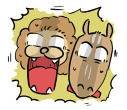The Lion-kun & The Horse-kun sticker #1286187