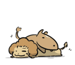 The Lion-kun & The Horse-kun sticker #1286188