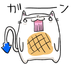 yaki-mochi cat sticker #1286355