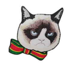 Merry Christmas Cat sticker sticker #1286941