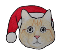 Merry Christmas Cat sticker sticker #1286943