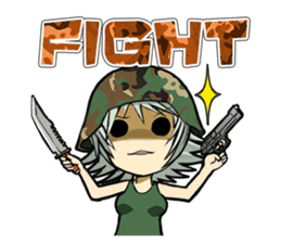 Military Girls II sticker #1287084