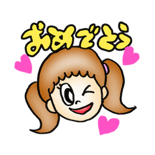 Happy Girl sticker #1287340