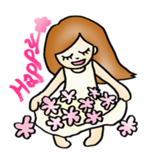 Happy Girl sticker #1287361