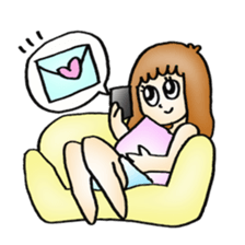 Happy Girl sticker #1287372