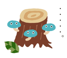 The happy-go-lucky mushrooms Part 2 sticker #1287435