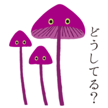 The happy-go-lucky mushrooms Part 2 sticker #1287441