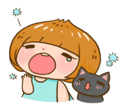 Huahom & Ninja The Cat sticker #1287756