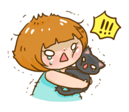 Huahom & Ninja The Cat sticker #1287761