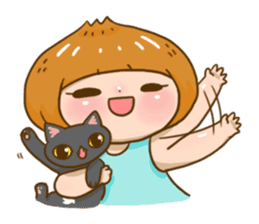 Huahom & Ninja The Cat sticker #1287774