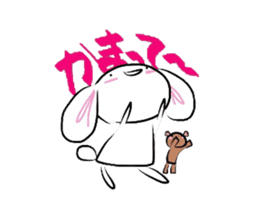 Shirousa(bunny) & Kumakichi(bear). sticker #1287990