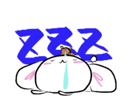 Shirousa(bunny) & Kumakichi(bear). sticker #1287999