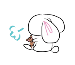 Shirousa(bunny) & Kumakichi(bear). sticker #1288008