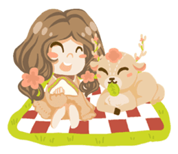 Bloom and Bibi cheerful day sticker #1288094