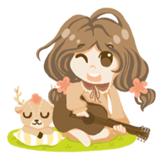 Bloom and Bibi cheerful day sticker #1288095