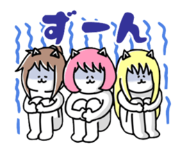 Cat Girls sticker #1288122