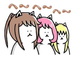 Cat Girls sticker #1288127
