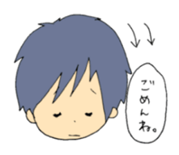 yazaki and sorry friends sticker #1289281