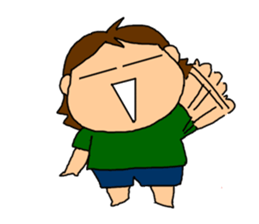 Single-edged eyelids "Niou-san" 2 sticker #1289579