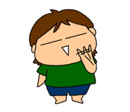 Single-edged eyelids "Niou-san" 2 sticker #1289583