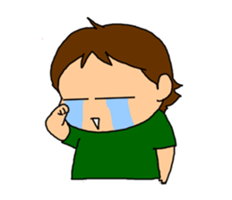 Single-edged eyelids "Niou-san" 2 sticker #1289606