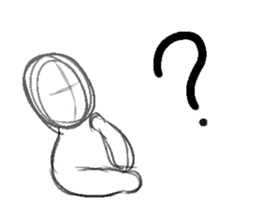 Unfinished man sticker #1289938