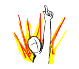 Unfinished man sticker #1289966