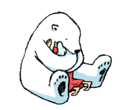 Jeemo the polar bear sticker #1290077