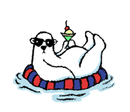 Jeemo the polar bear sticker #1290087