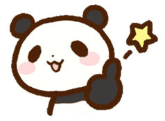 rabbit and panda sticker #1290183