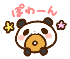 rabbit and panda sticker #1290189