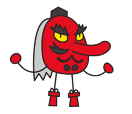 Tengu face sticker #1290218