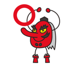 Tengu face sticker #1290219