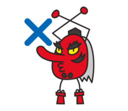 Tengu face sticker #1290220