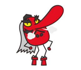 Tengu face sticker #1290223