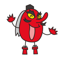 Tengu face sticker #1290224