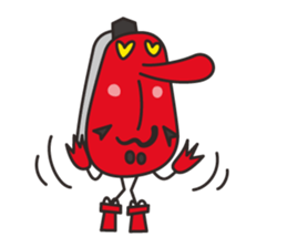 Tengu face sticker #1290225