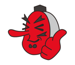 Tengu face sticker #1290242