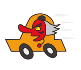 Tengu face sticker #1290254