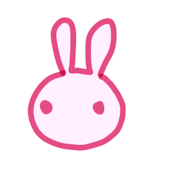 Pink little rabbit