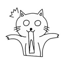 White kitty Tama sticker #1291135